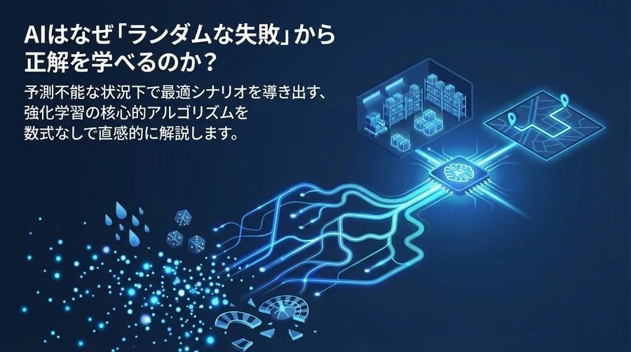 AIはどうやって「偶然」を「確信」に変えるのか？強化学習モンテカルロ法が導く、不確実なビジネス環境での最適化シナリオ