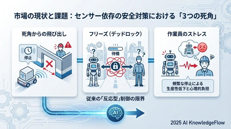 市場の現状と課題：センサー依存の安全対策における「3つの死角」 - Section Image