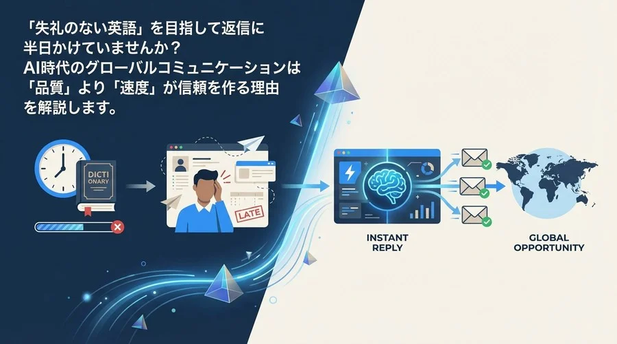 「丁寧な遅レス」より「AI即レス」を。Gmail自動翻訳で掴むグローバルビジネスの勝機