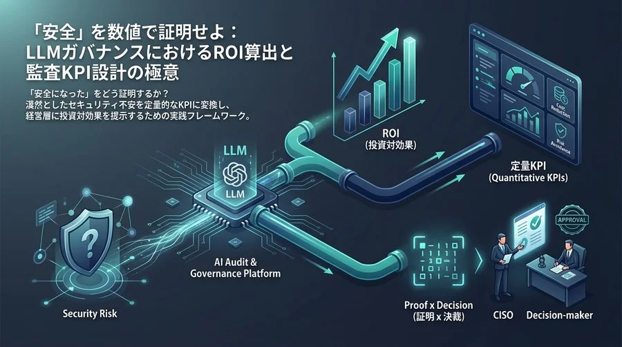 「安全」を数値で証明せよ：LLMガバナンスにおけるROI算出と監査KPI設計の極意