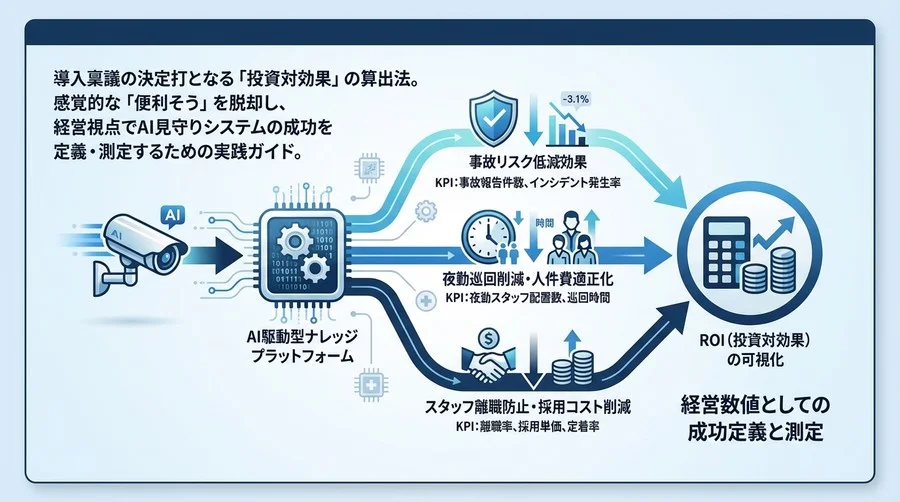 AI見守りカメラの導入効果は「安心」ではない。経営を変えるKPIとROI算出の全技術