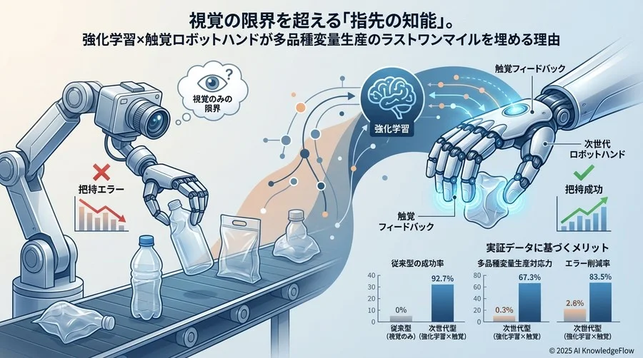 Q1 技術的ブレイクスルー：強化学習と触覚の融合がもたらす適応力 - Section Image