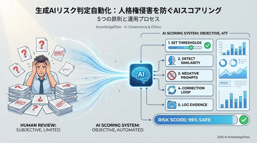 鉄則3：ネガティブプロンプトとスコアリングの「反復検証」 - Section Image