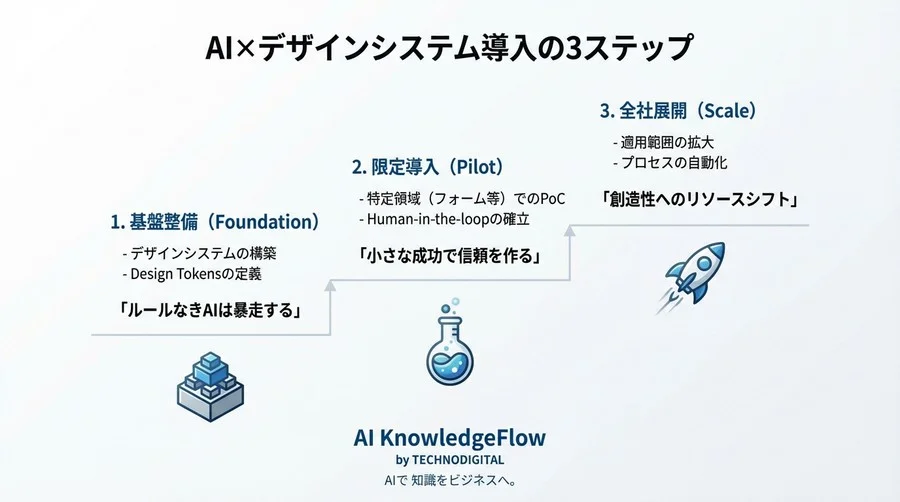 AIによるUI自動生成は「使える」のか？デザインシステムと統合したSaaS開発現場の現実解 - Conclusion Image