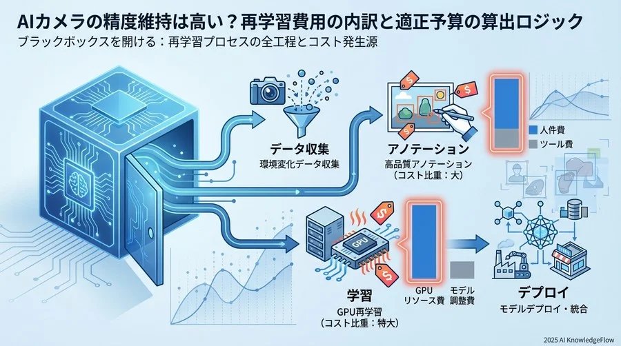 ブラックボックスを開ける：再学習プロセスの全工程とコスト発生源 - Section Image