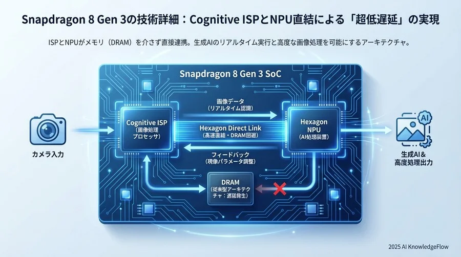 コア・メカニズム詳細：Cognitive ISPとHexagon NPUの直結 - Section Image