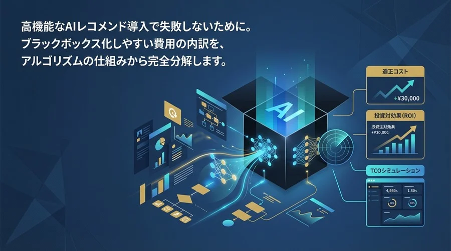 AIレコメンド費用の「ブラックボックス」を完全分解｜アルゴリズム構造から算出する適正コストと投資対効果