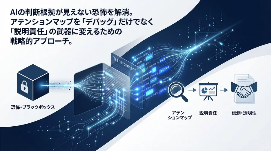 AIの判断根拠が見えない恐怖を終わらせる：アテンションマップによる説明責任と信頼構築の戦略