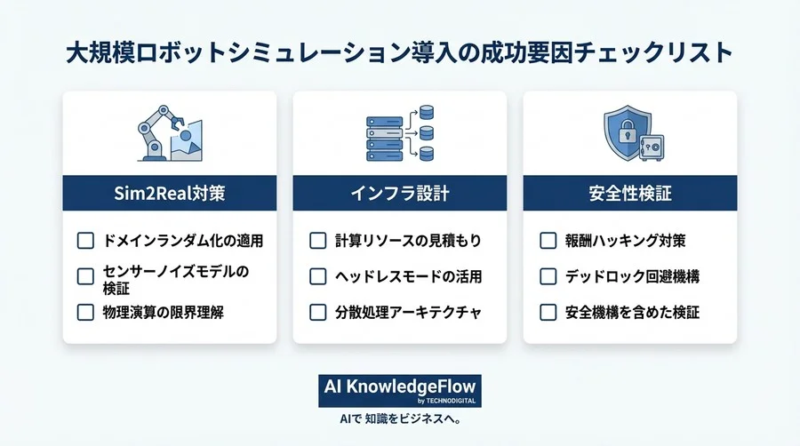 大規模ロボットフリートのシミュレーション：投資対効果を破壊する3つの技術的リスクとOmniverseによる回避策 - Conclusion Image