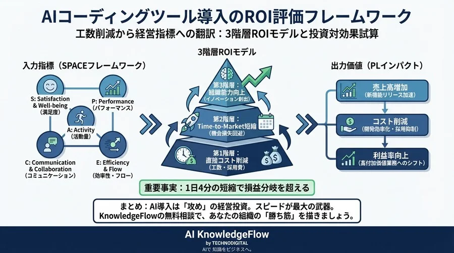 GitHub CopilotのROIを「工数削減」で語るな：経営層を納得させる3階層の財務モデルと投資対効果試算 - Conclusion Image