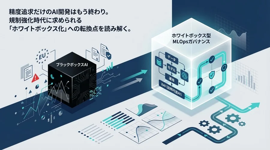 精度99%でも採用不可？EU規制時代に求められる「ホワイトボックス型」MLOpsガバナンスの全貌