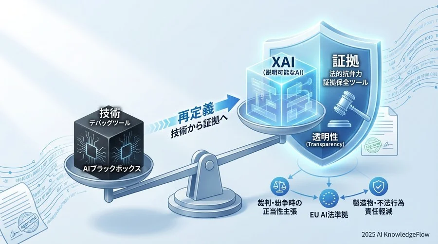 XAI（説明可能なAI）を「技術」ではなく「証拠」として再定義する - Section Image