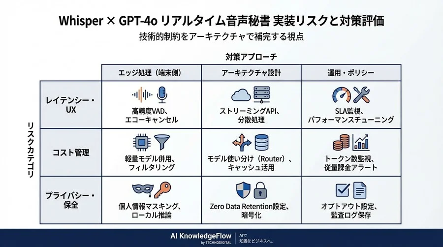WhisperとChatGPTで挑むリアルタイム音声秘書：遅延とコストの壁を越える実装リスク評価ガイド - Conclusion Image