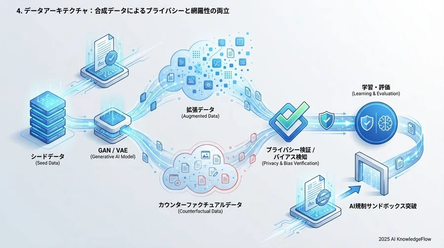 4. データアーキテクチャ：合成データによるプライバシーと網羅性の両立 - Section Image
