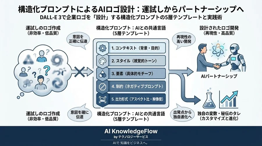 DALL-E 3で企業ロゴを「設計」する構造化プロンプトの5層テンプレートと実践術 - Conclusion Image