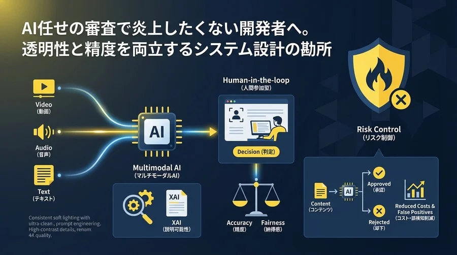炎上リスクを制御する不適切検知AI：透明性と「納得感」を実装するマルチモーダル設計論