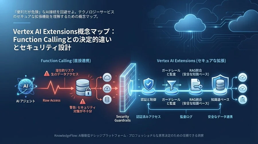 Vertex AI Extensions概念マップ：Function Callingとの決定的違いとセキュリティ設計
