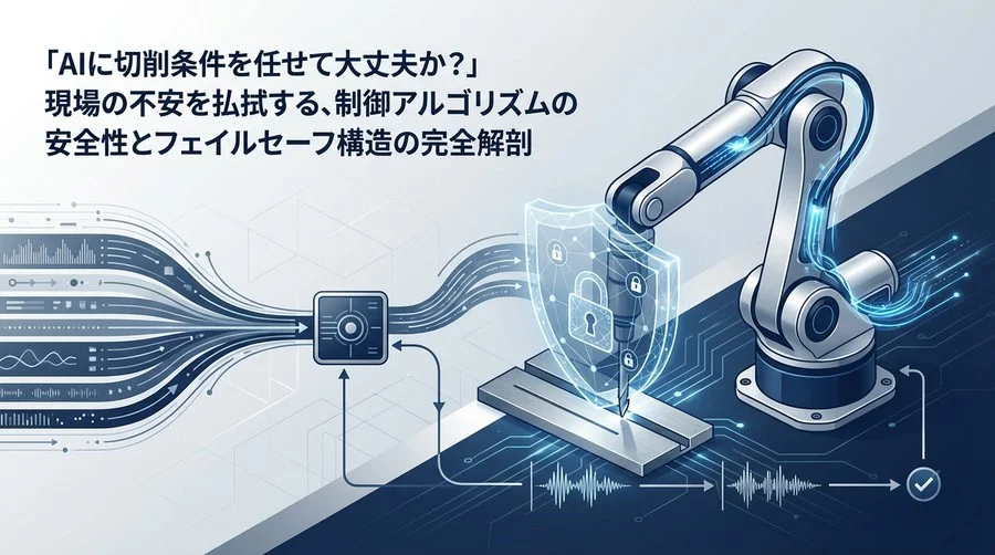 「AIに切削条件を任せて大丈夫か？」現場の不安を払拭する制御ロジックとフェイルセーフの全貌