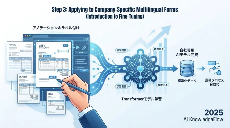 Step 3：自社特有の多言語帳票に適用する（ファインチューニング入門） - Section Image
