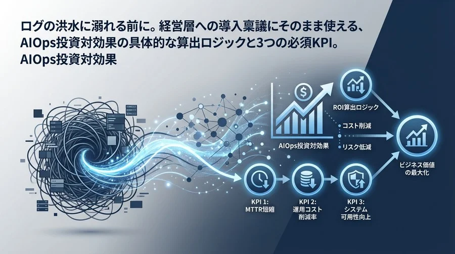 サーバーレス運用のAIOps投資対効果：経営層を動かす3つのKPIとROI算出ロジック