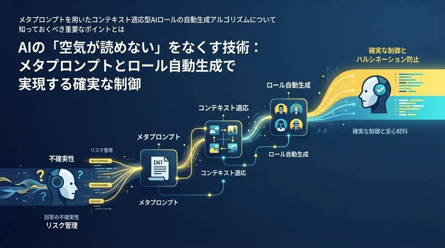 AIの「空気が読めない」をなくす技術：メタプロンプトとロール自動生成で実現する確実な制御