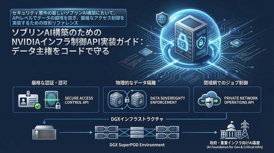 ソブリンAI構築のためのNVIDIAインフラ制御API実装ガイド：データ主権をコードで守る