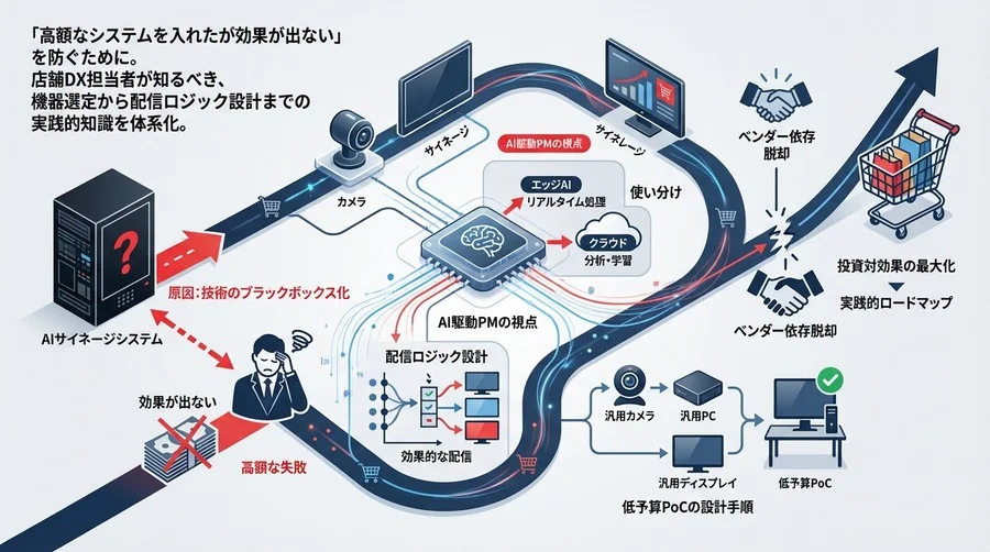店舗DXの「高額な失敗」を回避せよ：AIサイネージの仕組み理解と低予算PoCの設計手順