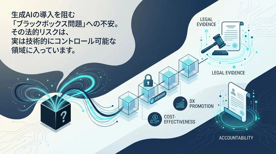 生成AIの「ブラックボックス」を法的証拠に変える：ブロックチェーンによる説明責任の確立