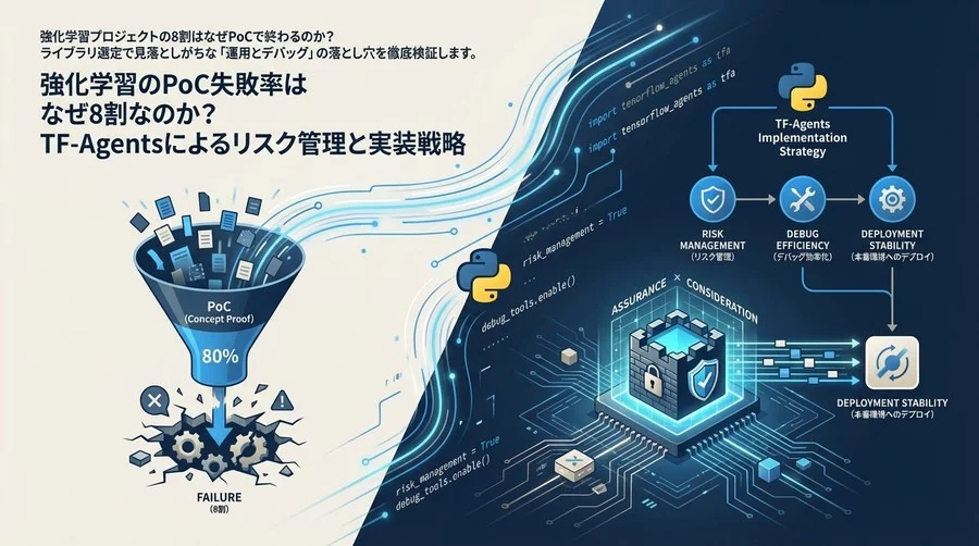 強化学習のPoC失敗率はなぜ8割なのか？TF-Agentsによるリスク管理と実装戦略