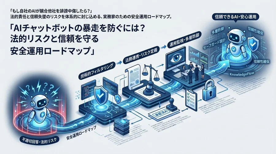 AIチャットボットの暴走を防ぐには？法的リスクと信頼を守る安全運用ロードマップ