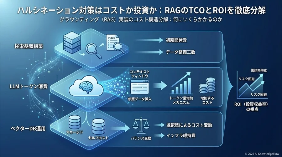 グラウンディング（RAG）実装のコスト構造分解：何にいくらかかるのか - Section Image
