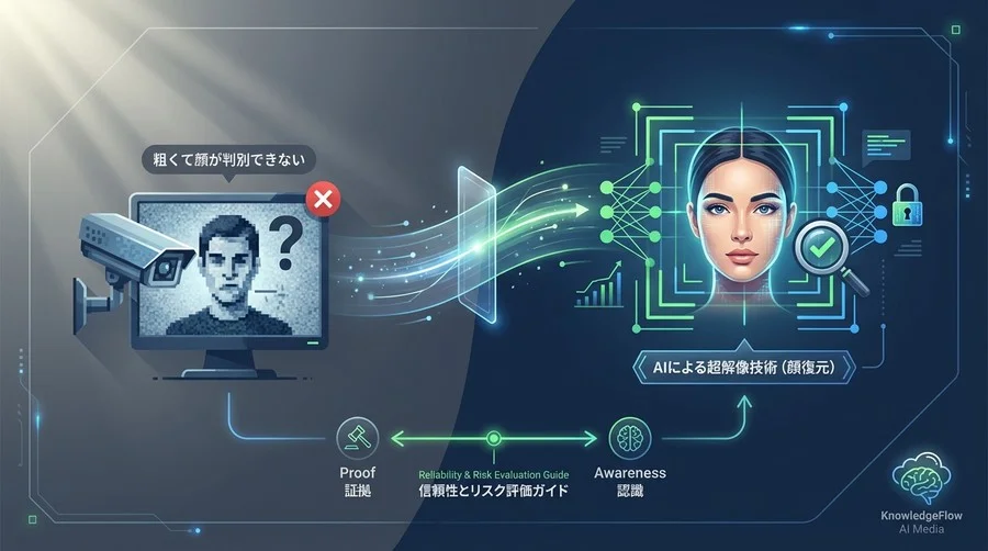 粗い監視カメラ映像は「証拠」になるか？AI顔復元技術の信頼性と導入リスク評価ガイド
