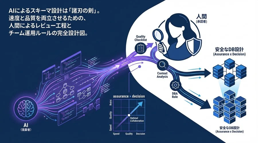 AI任せのDB設計はなぜ失敗するのか？速度と品質を両立する「人間中心」のレビュー体制構築論