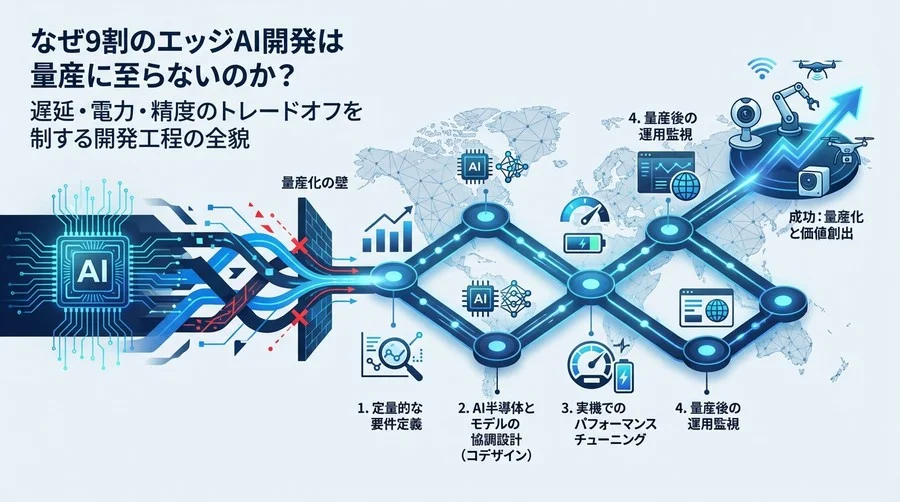 なぜ9割のエッジAIは量産で躓くのか？遅延と精度のトレードオフを制する開発ロードマップ