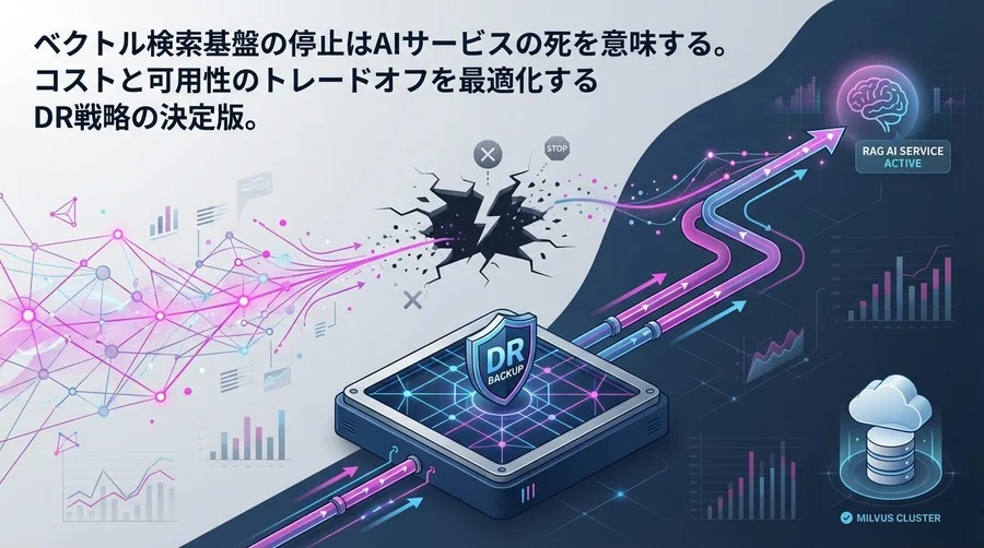 ベクトル検索の停止はAIサービスの死。MilvusバックアップとDR戦略の最適解【RAG可用性設計】