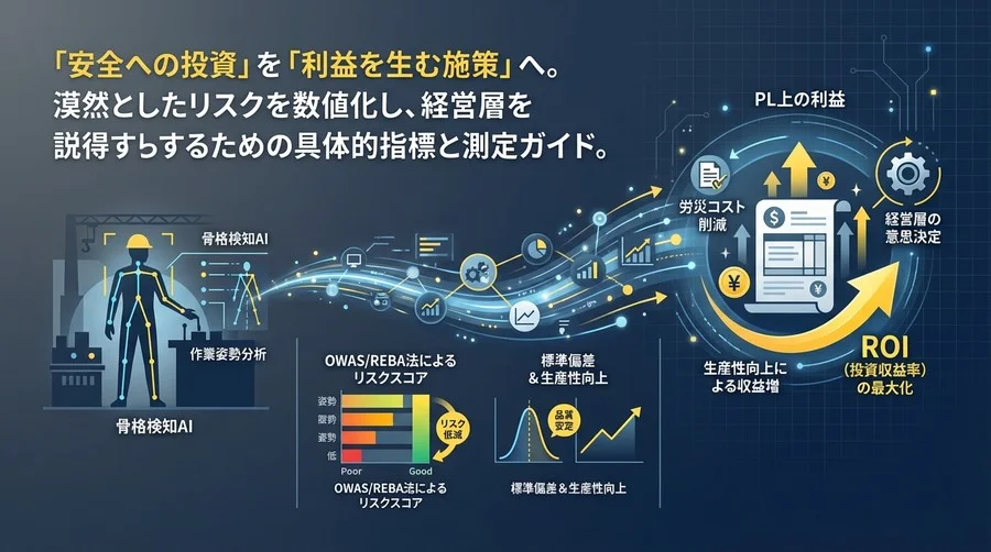 骨格検知AIで「安全」をPL上の利益に変える：製造現場の労災リスクをROIで語るためのKPI設計論