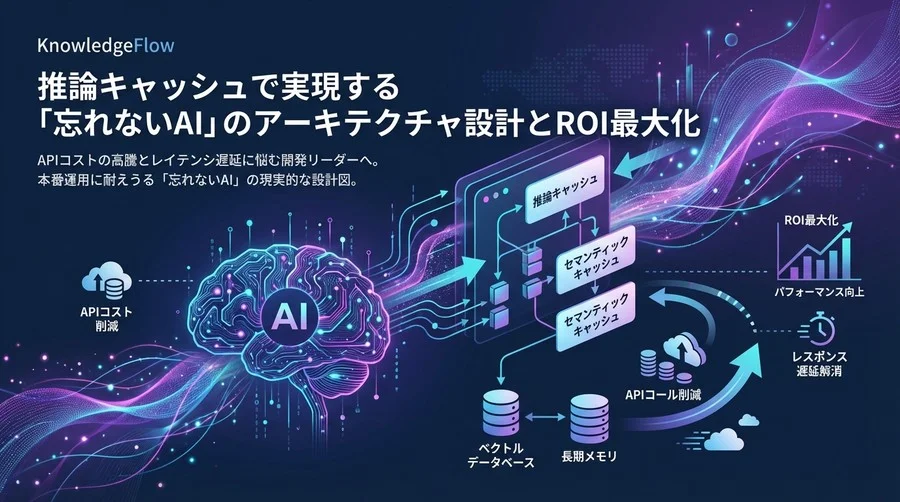 推論キャッシュで実現する「忘れないAI」のアーキテクチャ設計とROI最大化