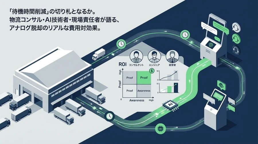 物流崩壊を防ぐ「AI無人受付」は救世主か？現場・技術・経営のプロが激論するROIの真実