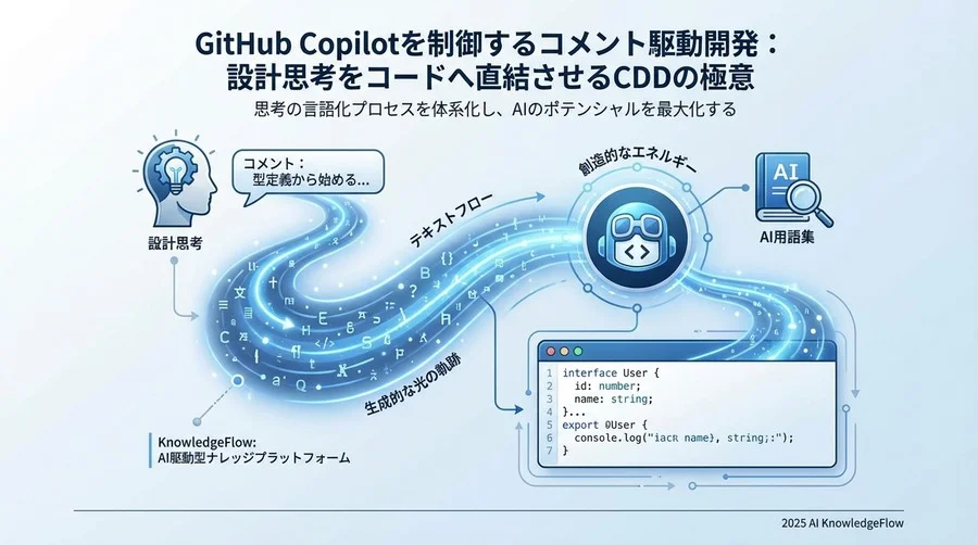 AI時代のコーディングは「書く」から「導く」へ - Section Image