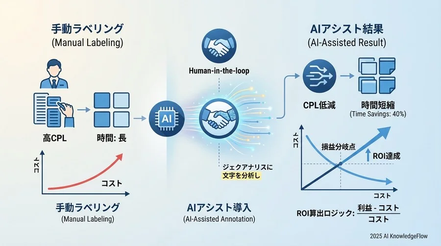 【経済的指標】コスト削減率とROIの算出ロジック - Section Image