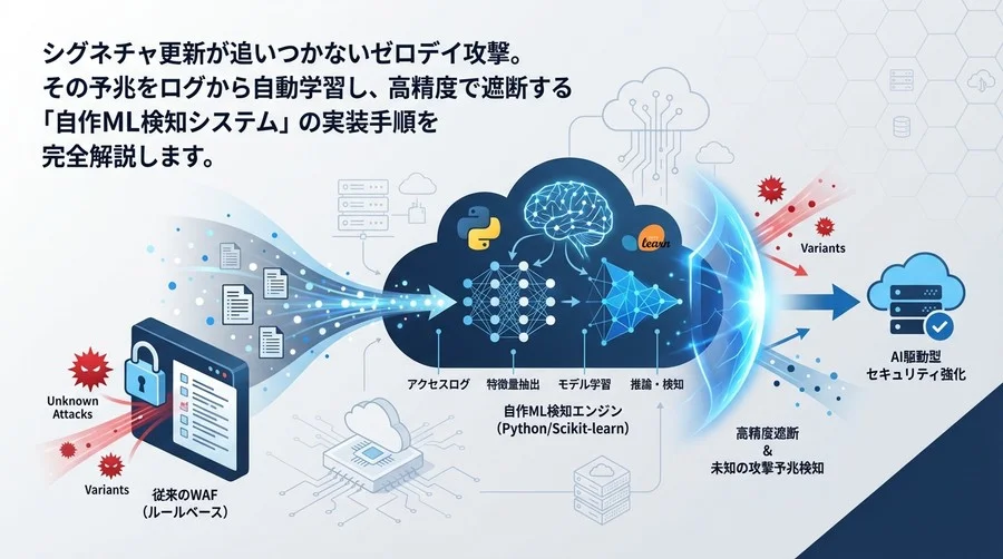 Pythonで作る自作WAF検知エンジン：機械学習で未知の攻撃予兆を捉える実装ガイド