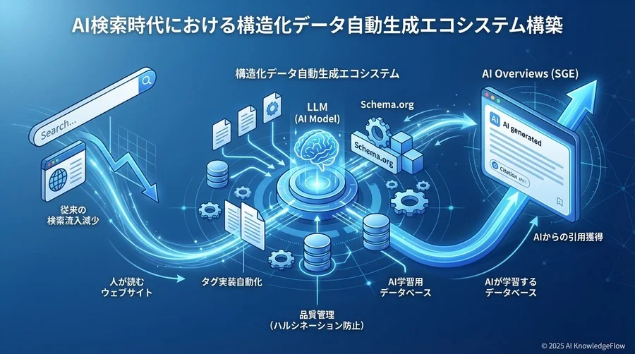 検索から「対話」へのパラダイムシフト：なぜ今、構造化データがAI対策の本丸なのか - Section Image