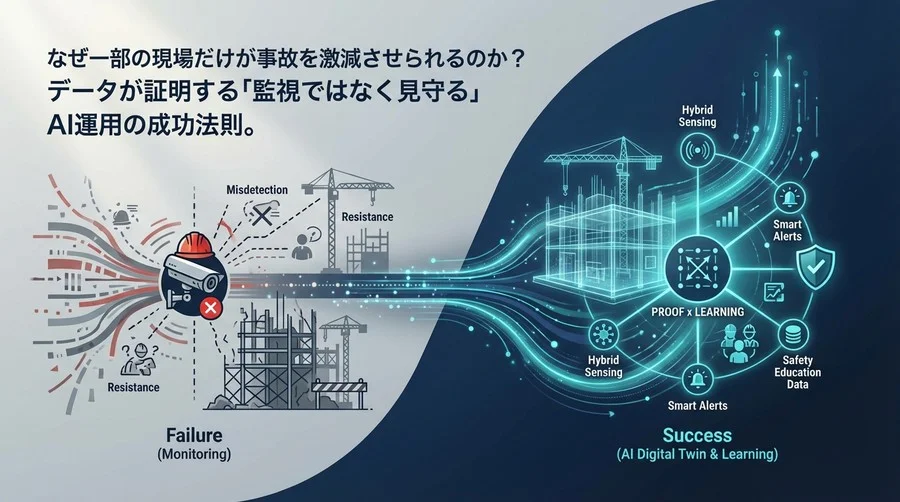 建設現場の「監視」はなぜ失敗するのか？データで実証するAIデジタルツイン安全管理の正解