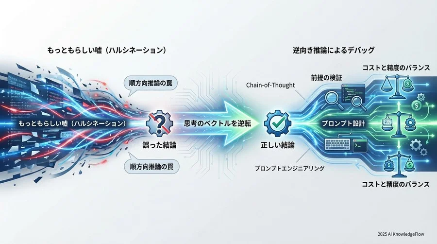 Q1: なぜ「順方向」の推論だけではバグを見落とすのか？ - Section Image