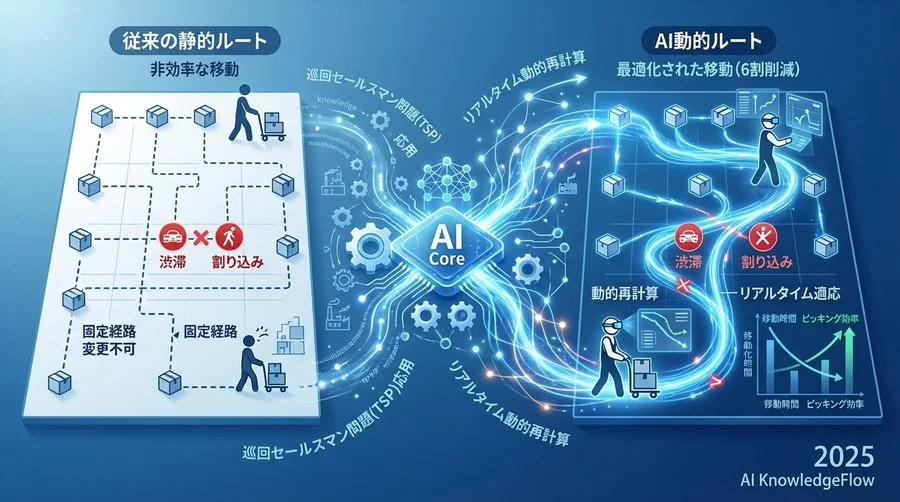 AIルート最適化アルゴリズムの正体：巡回セールスマン問題を動的に解く - Section Image