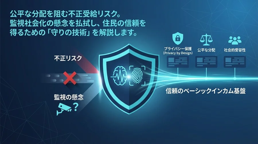 公平な分配を守る盾：デジタルIDとAI生体認証が実現する信頼のベーシックインカム基盤