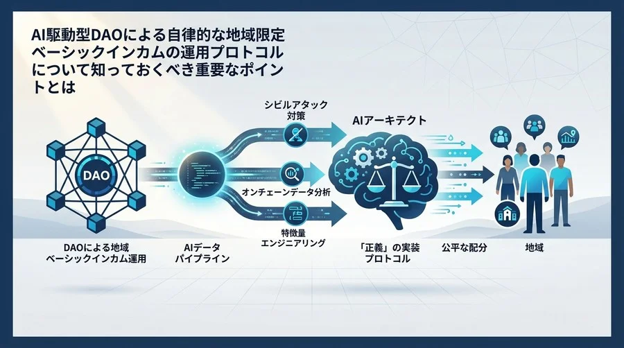 自律型地域ベーシックインカムの公平性を担保するAIデータパイプライン構築論：DAO運用における「正義」の実装プロトコル