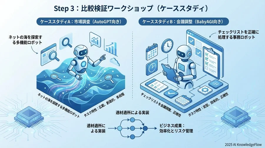 Step 3：比較検証ワークショップ（ケーススタディ） - Section Image