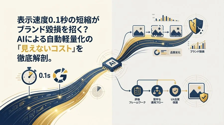 表示速度0.1秒の改善がブランドを殺す？AI画像軽量化の「見えない代償」とUX品質を守る防衛戦略