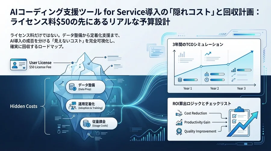 Copilot for Service導入の「隠れコスト」と回収計画：ライセンス料$50の先にあるリアルな予算設計